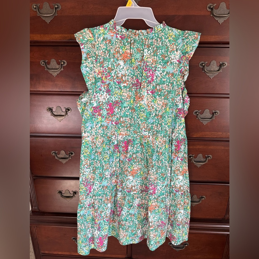 Floral Ruffle Sleeve Dress - Picture 3 of 3